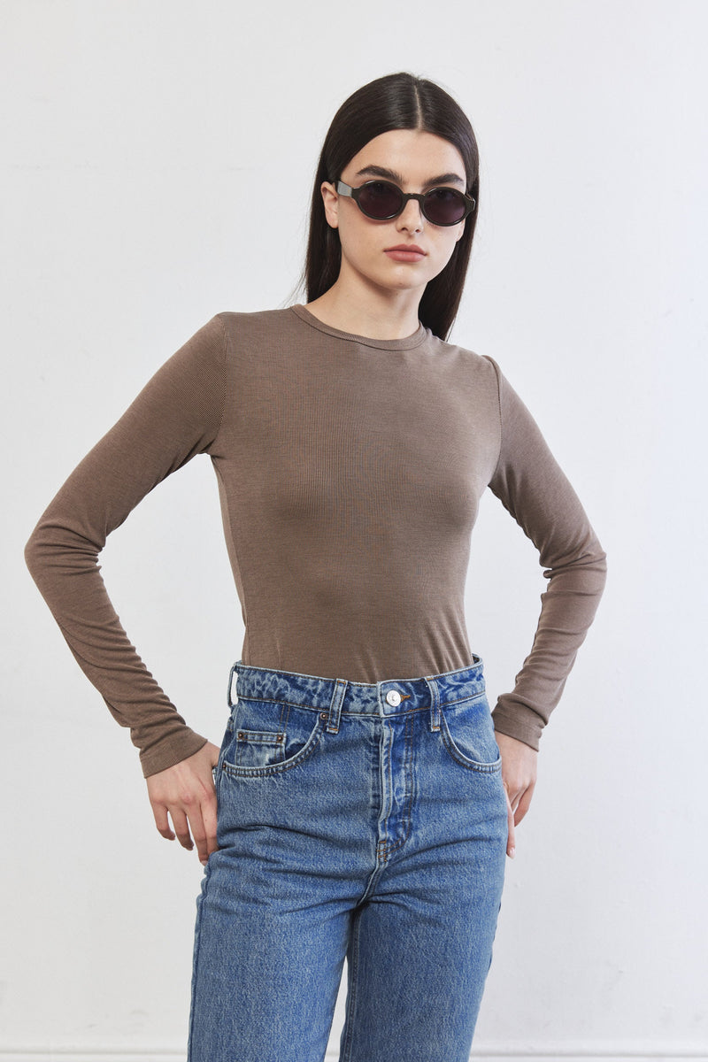 Soft Ribbed Long Sleeve Shirt