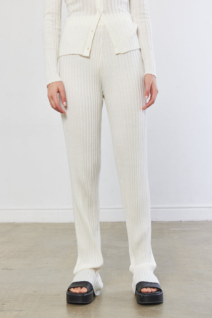 Knitted Straight Pants