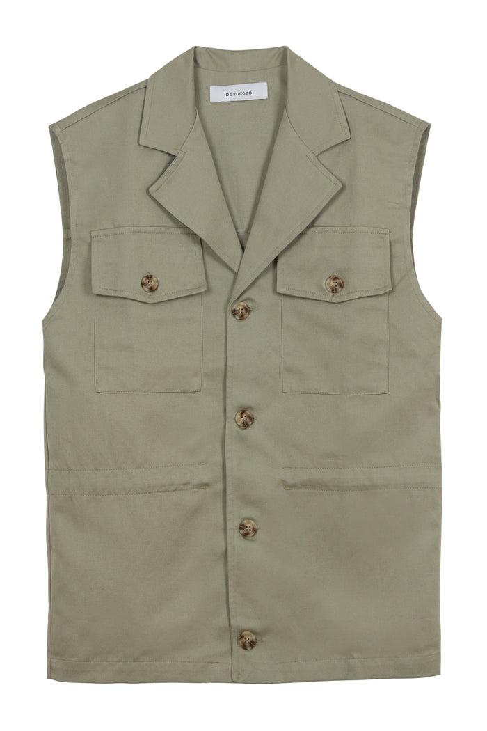 Cotton Cargo Vest