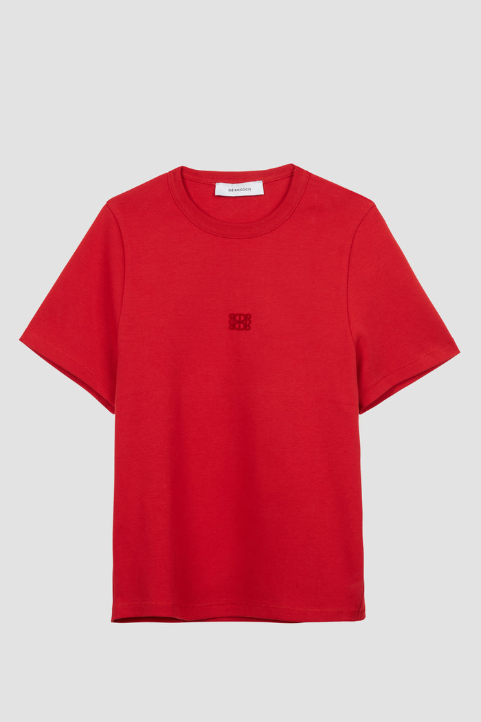 Flock Logo Boxy T Shirt