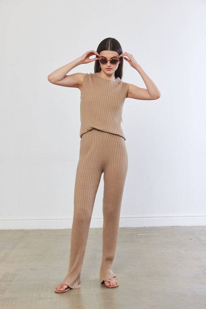 Knitted Straight Pants