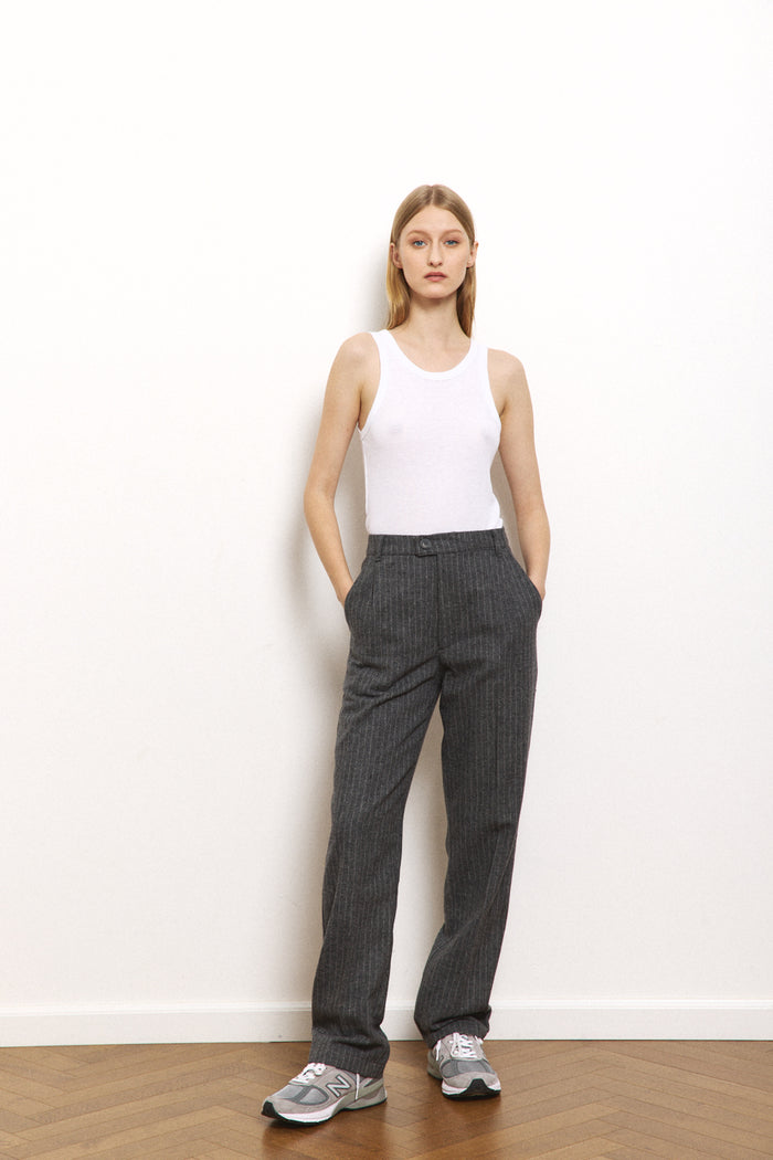 Blended Wool Menswear Pants